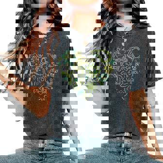 Microbiology And Virology Heart Microbiologist Virologist Women's Oversized Comfort T-Shirt | Mazezy