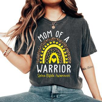 Mom Of A Warrior We Wear Yellow Spina Bifida Awareness Month Women's Oversized Comfort T-Shirt - Thegiftio UK