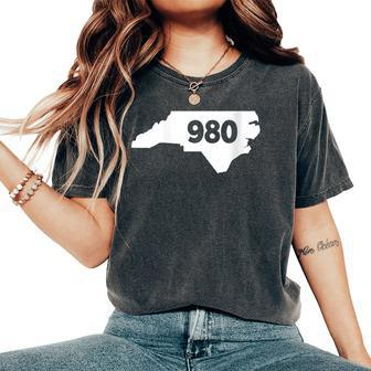 North Carolina 980 Area Code Women's Oversized Comfort T-Shirt | Mazezy