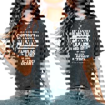 Old People Gag Don't Mess With Old People Prison Women's Oversized Comfort T-Shirt - Thegiftio