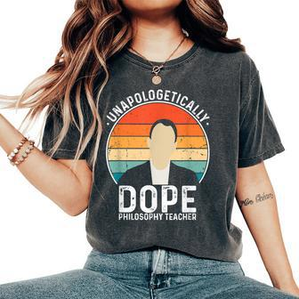 Ornithology Teacher Unapologetically Dope Pride Afro History Women's Oversized Comfort T-Shirt | Mazezy
