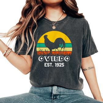 Oviedo Florida Chicken Novelty Apparel Women's Oversized Comfort T-Shirt | Mazezy