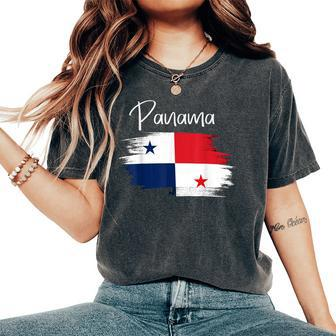 Panama Flag Panamanian Panama Flag For Women Women's Oversized Comfort T-Shirt | Mazezy