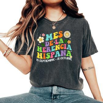 Hispanic Heritage Month Mes De La Herencia Hispana Groovy Women's Oversized Comfort T-Shirt | Mazezy