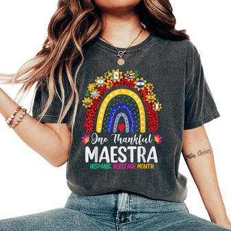 Hispanic Heritage Month Teacher Latina Countries Flags Women's Oversized Comfort T-Shirt | Mazezy