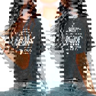 Promoted To Mommy 2024 Soon To Be Mama Funny New Mom Women's Oversized Graphic Print Comfort T-shirt - Thegiftio