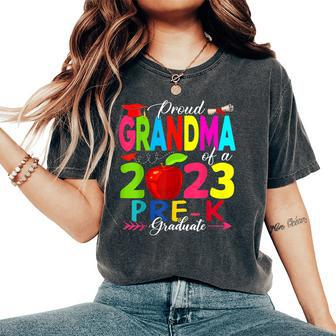 Proud Grandma Of A Class Of 2023 Prek Graduate Family Women's Oversized Comfort T-shirt | Mazezy