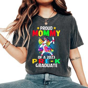Proud Mommy Of A 2023 Prek Graduate Unicorn Dabbing Women's Oversized Comfort T-shirt | Mazezy