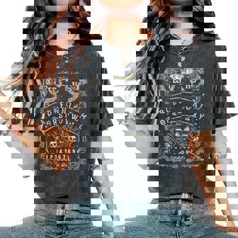 Psychobilly Horror Punk Rock Hr Evil Mystic Rock Women's Oversized Comfort T-Shirt | Mazezy