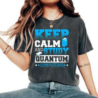 Quantum Math Scientific Quantum Computing Science Teacher Women's Oversized Comfort T-Shirt | Mazezy
