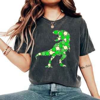 Rainbow Dot Day Dinosaur T-Rex Lover International Dot Day Women's Oversized Comfort T-Shirt | Mazezy