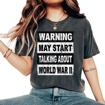 Retro World War Two Ww2 History Teacher Women's Oversized Comfort T-Shirt - Seseable