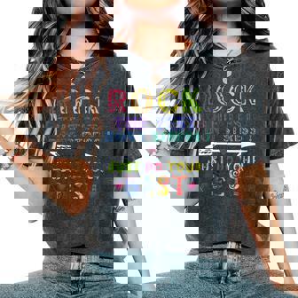 Rock The Test School Professor Teacher Women's Oversized Comfort T-Shirt | Mazezy