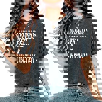 Weekends Beer And Huntaway New Zealand Huntaway Dog Women's Oversized Comfort T-Shirt | Mazezy