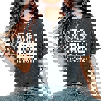 Salem 1692 They Missed One Retro Vintage Witches History Women's Oversized Comfort T-Shirt | Mazezy