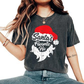 Santas Favorite Ho Adult Girl Christmas Women's Oversized Comfort T-Shirt | Mazezy