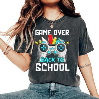 Back To School Game Over Teacher Student Controller Women's Oversized Comfort T-Shirt - Seseable