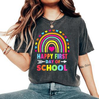 Back To School Happy First Day Of School For Teachers Women's Oversized Comfort T-Shirt - Monsterry