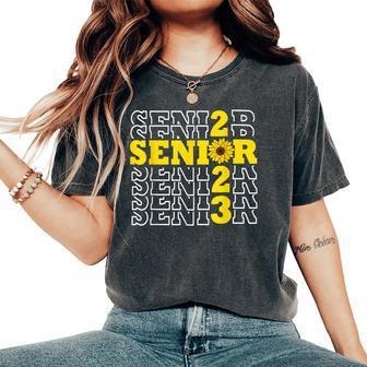 Senior Class Of 2023 Sunflower Graduation Seniors 23 Women's Oversized Comfort T-shirt | Mazezy