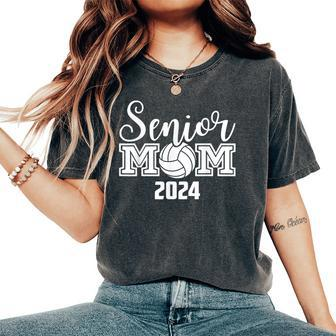 Senior Mom 2024 Volleyball Senior 2024 Class Of 2024 Women's Oversized Comfort T-Shirt | Mazezy AU
