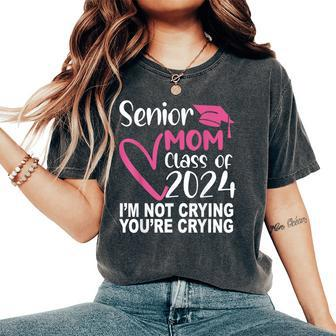 Senior Mom Class Of 2024 Graduation Day 2024 Women's Oversized Comfort T-Shirt - Seseable