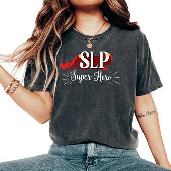 Slp Super Hero For Superhero Women's Oversized Comfort T-Shirt | Mazezy