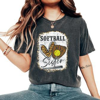 Softball Girls Softball Sister Women's Oversized Comfort T-shirt | Mazezy