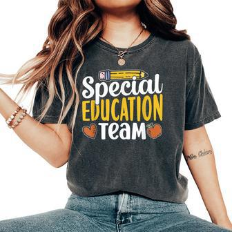 Special Education Team Teacher Sped Awareness Cute Women's Oversized Comfort T-Shirt - Seseable