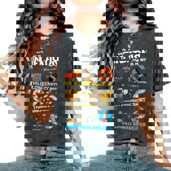 My Spooky Halloween Thanksgiving Ugly Christmas Costume Women's Oversized Comfort T-Shirt | Mazezy