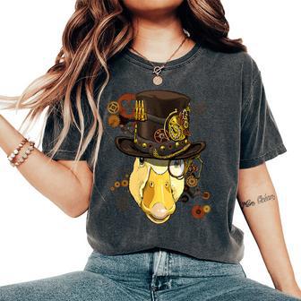 Steampunk Duck Steampunk Farm Duck Lovers Women's Oversized Comfort T-Shirt - Seseable