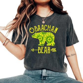 Sunflower Obaachan Bear For Women Japanese Grandma Women's Oversized Comfort T-shirt | Mazezy