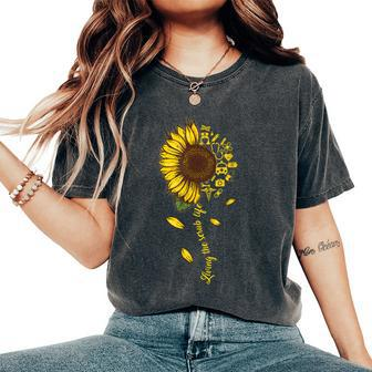 You Are My Sunshine Sunflower Nurse National Nurses Day Women's Oversized Comfort T-shirt | Mazezy