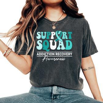Support Squad Sunflower Hair Addiction Recovery Women's Oversized Comfort T-Shirt - Monsterry AU