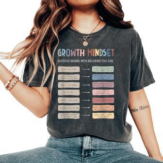Teacher Growth Mindset Therapy Calming Women's Oversized Comfort T-Shirt | Mazezy