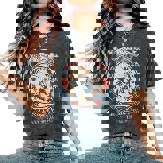 Never Underestimate An Old Woman With Native Blood Vintage Women's Oversized Comfort T-Shirt | Mazezy