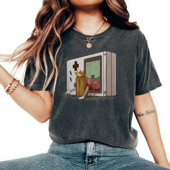 Video Gamer Retro Video Game Pocket Horror Retro Women's Oversized Comfort T-Shirt | Mazezy
