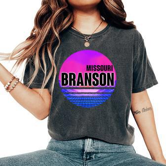 Vintage Branson Vaporwave Missouri Women's Oversized Comfort T-Shirt | Mazezy