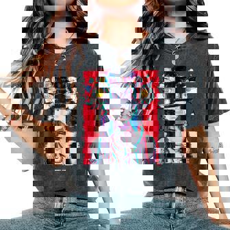 Waifu Anime Girl Vaporwave Anime Aesthetic Glitch Japanese Women's Oversized Comfort T-Shirt - Seseable