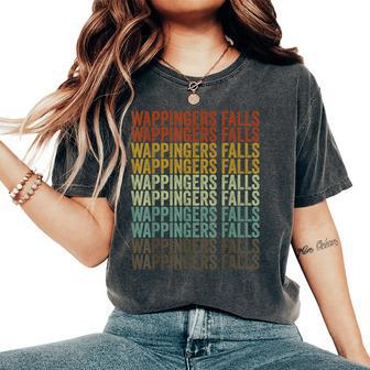 Wappingers Falls City Retro Women's Oversized Comfort T-Shirt | Mazezy