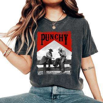Western Texas Cowgirl Horse Girl Rodeo Punchy Cowboy Killers Women's Oversized Comfort T-shirt | Mazezy