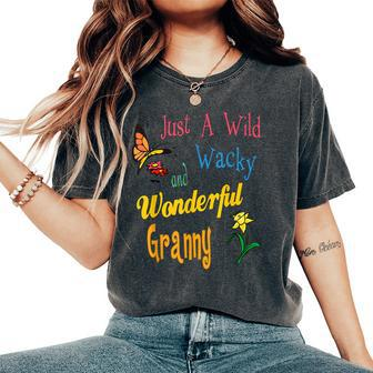 Wild Wonderful Granny Best Granny Ever Floral Women's Oversized Comfort T-shirt | Mazezy