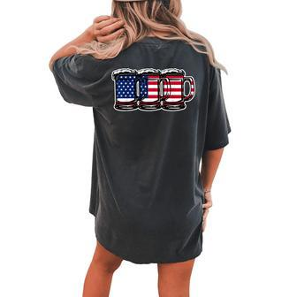 America Beer Women's Oversized Comfort T-Shirt Back Print | Mazezy CA