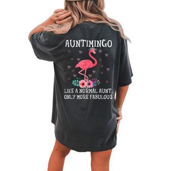 Auntimingo Like A Normal Aunt Only More Fabulous Women's Oversized Comfort T-Shirt Back Print | Mazezy