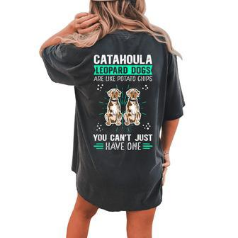 Catahoula Leopard Dogs Are Like Dog Louisiana Catahoula Women's Oversized Comfort T-Shirt Back Print | Mazezy