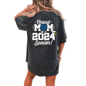 Class Of 2024 Senior Year Cheer Mom Senior 2024 Women's Oversized Comfort T-shirt Back Print - Seseable