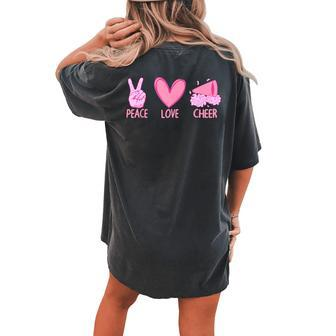 Cute Cheerleader For Girls Cheerleading Cheer Women's Oversized Comfort T-shirt Back Print - Monsterry UK
