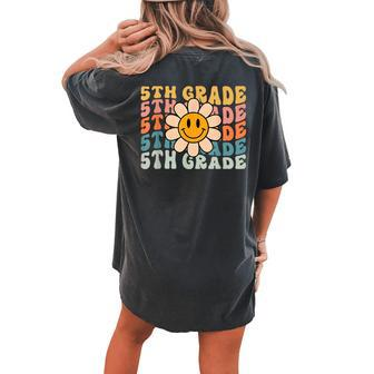 In My Fifth Grade Era Back To School 5Th Grade Teacher Team Women's Oversized Comfort T-shirt Back Print | Mazezy