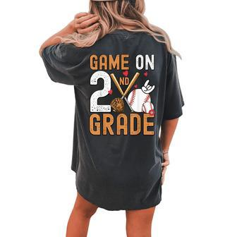 Games On 2Nd Grade First Day Of School Women's Oversized Comfort T-shirt Back Print - Monsterry DE