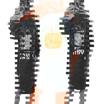 Grumpy Pumkin Spice Fall Matching For Family Women's Oversized Comfort T-shirt Back Print | Mazezy