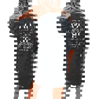 God Is Within Her She Will Not Fail Women's Oversized Comfort T-shirt Back Print - Thegiftio